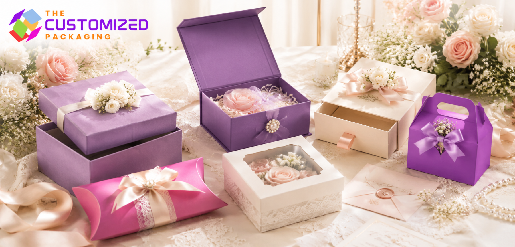 Popular Styles of Custom Wedding Gift Boxes
